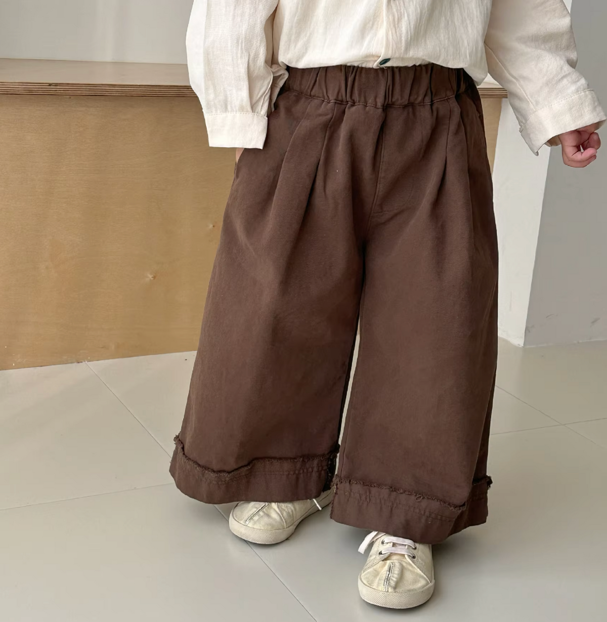 Brown Wide Leg Pants