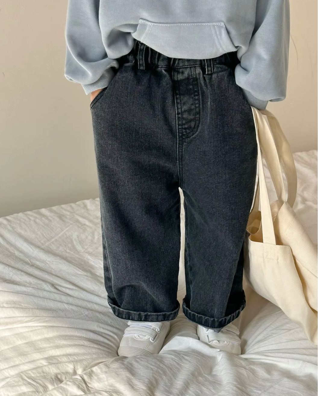 Denim Straight Pants