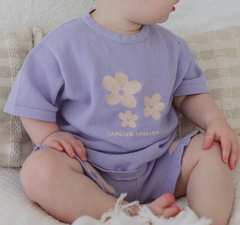 Knitted Tee | Lilac Posy
