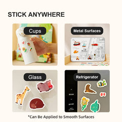 Mideer Reusable Jelly Sticker Set-The Busy Animal Town